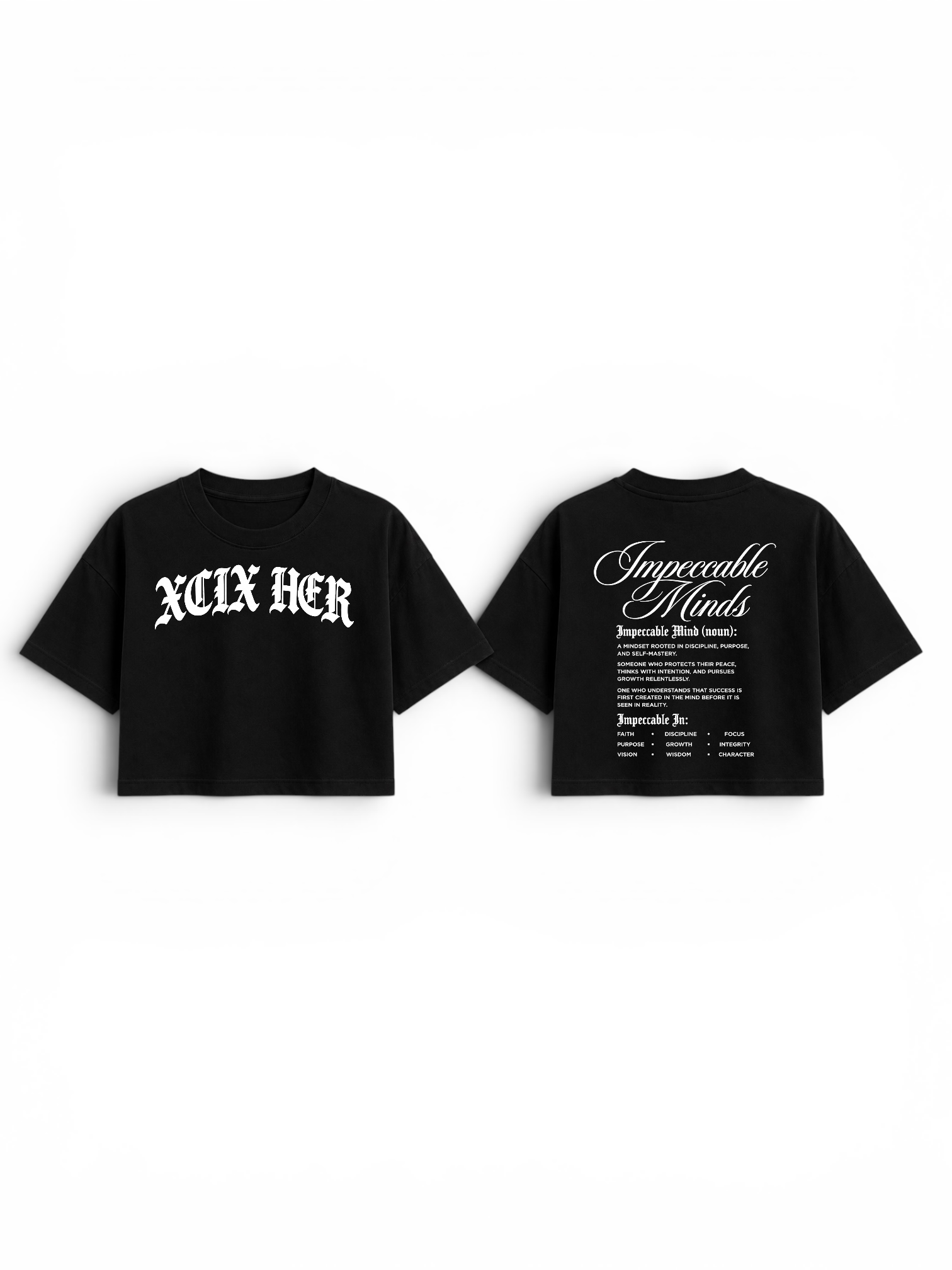 IMPECCABLE MIND CROPPED BOXY TEE