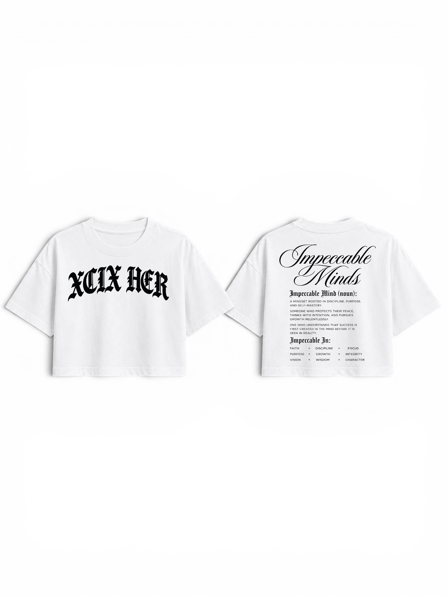 IMPECCABLE MIND CROPPED BOXY TEE